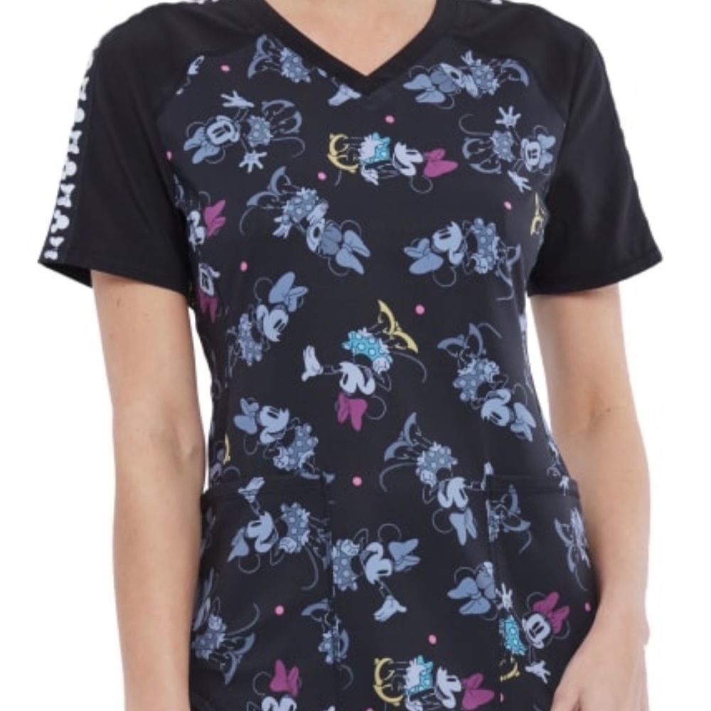 Tooniforms Disney Minnie Mouse scrub top